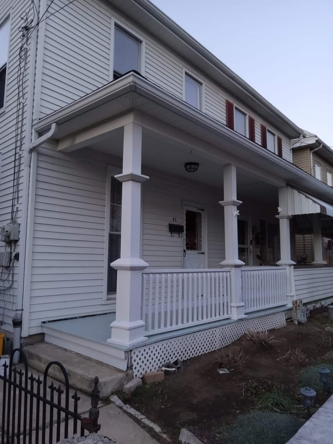 Porch after